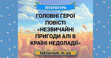 Головні герої повісті «Незвичайні пригоди Алі в Країні Недоладії»