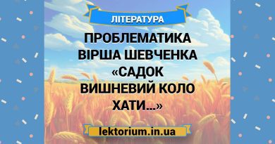 Проблематика вірша Шевченка «Садок вишневий коло хати…»