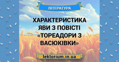 Характеристика Яви з повісті «Тореадори з Васюківки»