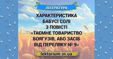 Характеристика бабусі Солі з повісті «Таємне товариство боягузів, або Засіб від переляку № 9»