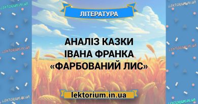 Аналіз казки Івана Франка «Фарбований Лис»
