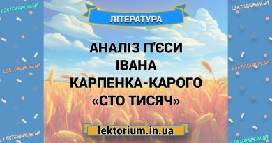 Аналіз п'єси Івана Карпенка-Карого «Сто тисяч»