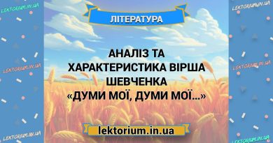 Аналіз та характеристика вірша Шевченка «Думи мої, думи мої…»