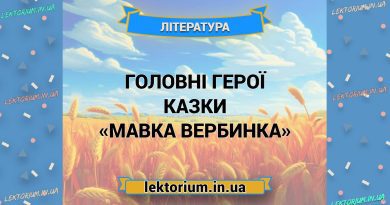 Головні герої казки «Мавка Вербинка»