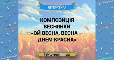 Композиція веснянки «Ой весна, весна — днем красна»