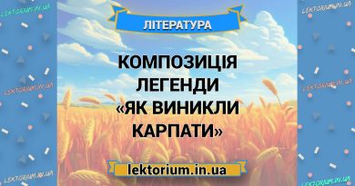 Композиція легенди «Як виникли Карпати»