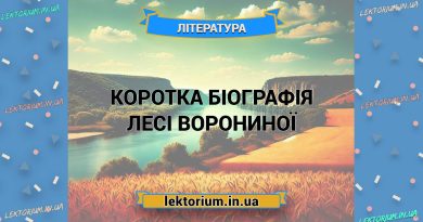 Коротка біографія Лесі Ворониної