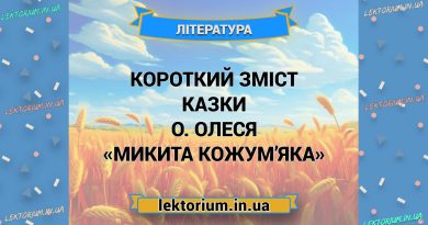 Короткий зміст казки О. Олеся «Микита Кожум’яка»