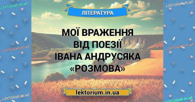 Мої враження від поезії Івана Андрусяка «Розмова»