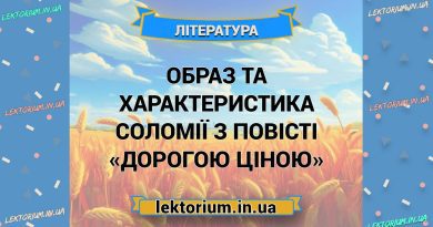 Образ та характеристика Соломії з повісті «Дорогою ціною»