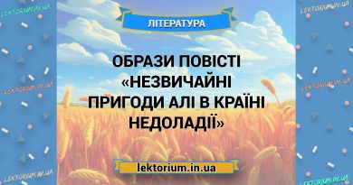 Образи повісті «Незвичайні пригоди Алі в Країні Недоладії»