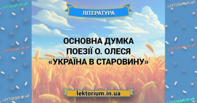 Основна думка поезії О. Олеся «Україна в старовину»