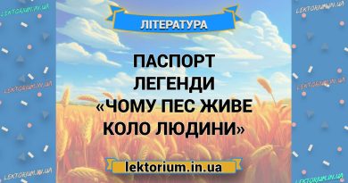 Паспорт легенди «Чому пес живе коло людини»