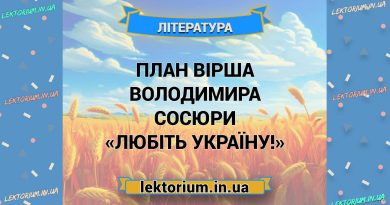 План вірша Володимира Сосюри «Любіть Україну!»