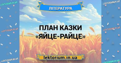 План казки «Яйце-райце»