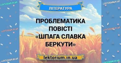 Проблематика повісті «Шпага Славка Беркути»