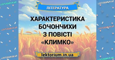 Характеристика Бочончихи з повісті «Климко»
