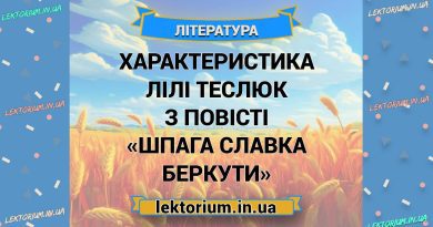 Характеристика Лілі Теслюк з повісті «Шпага Славка Беркути»