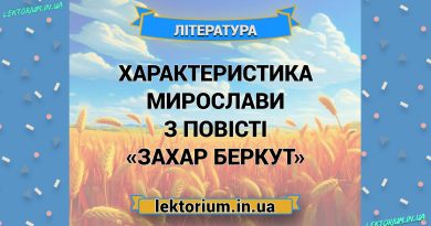 Характеристика Мирослави з повісті «Захар Беркут»