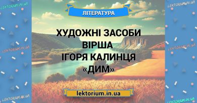 Художні засоби вірша Ігоря Калинця «Дим»