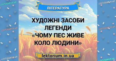 Художні засоби легенди «Чому пес живе коло людини»