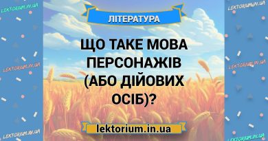 Що таке мова персонажів (або дійових осіб)