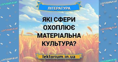 Які сфери охоплює матеріальна культура