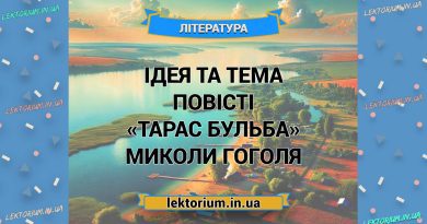 Ідея та тема повісті «Тарас Бульба» Миколи Гоголя