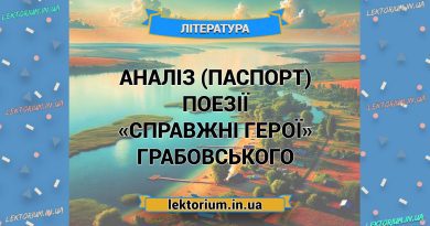 Аналіз (паспорт) поезії «Справжні герої» Грабовського