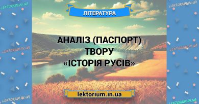Аналіз (паспорт) твору «Історія русів»