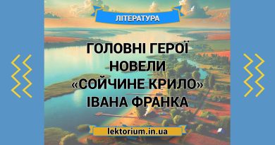 Головні герої новели «Сойчине крило» Івана Франка