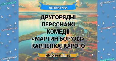 Другорядні персонажі комедії «Мартин Боруля» Карпенка-Карого