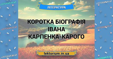 Коротка біографія Івана Карпенка-Карого