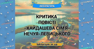 Критика повісті «Кайдашева сім'я» Нечуя-Левицького