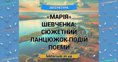 «Марія» Шевченка_ СЮЖЕТНИЙ ЛАНЦЮЖОК ПОДІЙ поеми