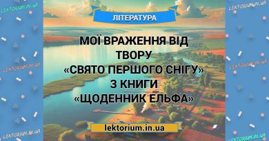 Мої враження від твору «Свято першого снігу» з книги «Щоденник Ельфа»