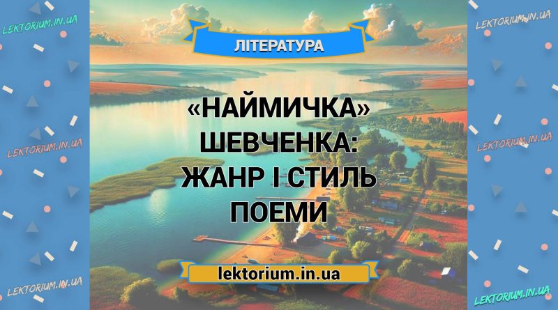 «Наймичка» Шевченка_ ЖАНР І СТИЛЬ поеми