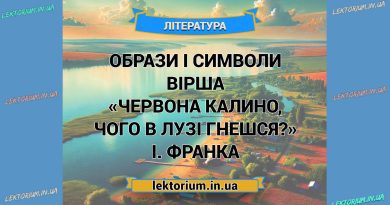Образи і символи вірша «Червона калино, чого в лузi гнешся» І. Франка
