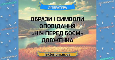 Образи і символи оповідання «Ніч перед боєм» Довженка