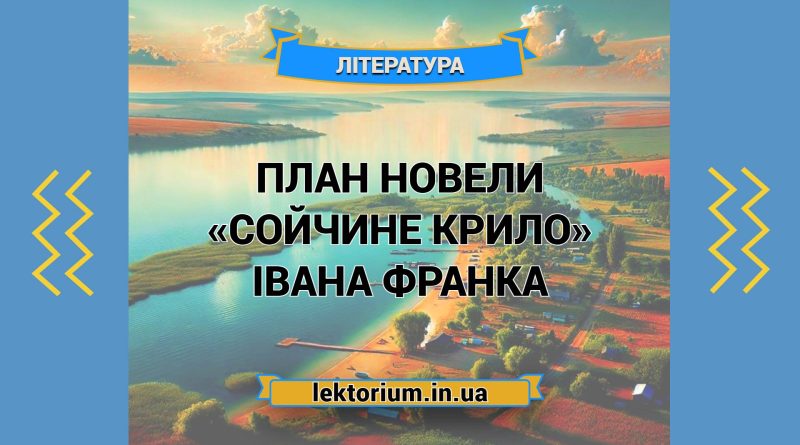 План новели «Сойчине крило» Івана Франка