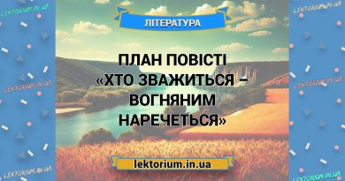 План повісті «Хто зважиться – вогняним наречеться»