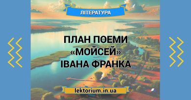 План поеми «Мойсей» Івана Франка