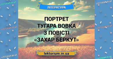 Портрет Тугара Вовка з повісті «Захар Беркут»