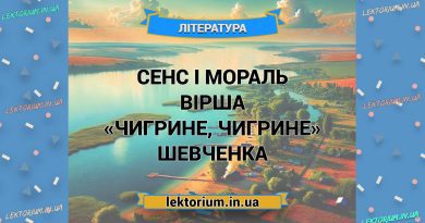 Сенс і мораль вірша «Чигрине, Чигрине» Шевченка