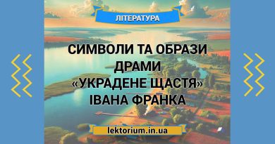 Символи та образи драми «Украдене щастя» Івана Франка