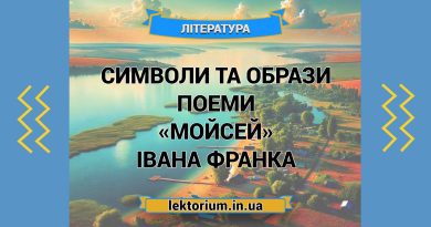 Символи та образи поеми «Мойсей» Івана Франка