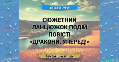 Сюжетний ланцюжок подій повісті «Дракони, уперед!»