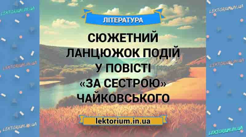 Сюжетний ланцюжок подій у повісті «За сестрою» Чайковського