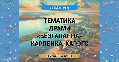 Тематика драми «Безталанна» Карпенка-Карого