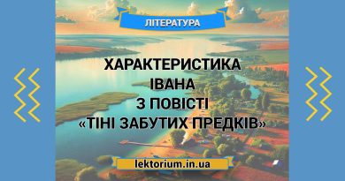 Характеристика Івана з повісті «Тіні забутих предків»